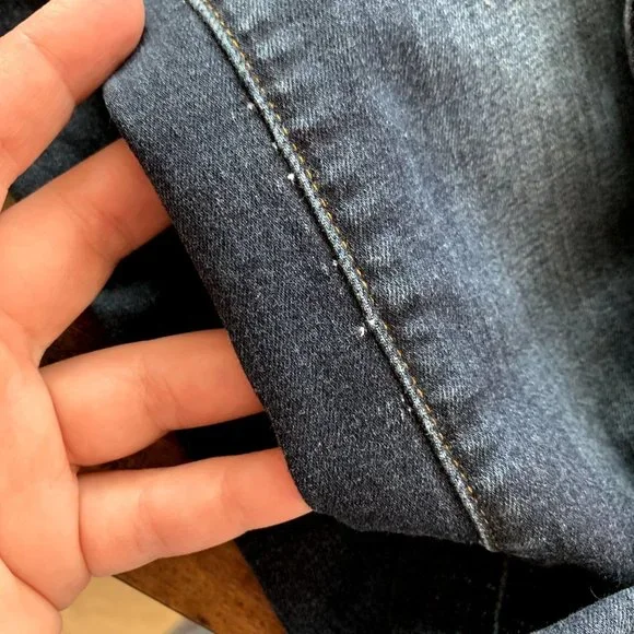 FRAME Denim Le High Skinny Slit Hem Skinny Jeans In Wythe - Picture 10 of 12